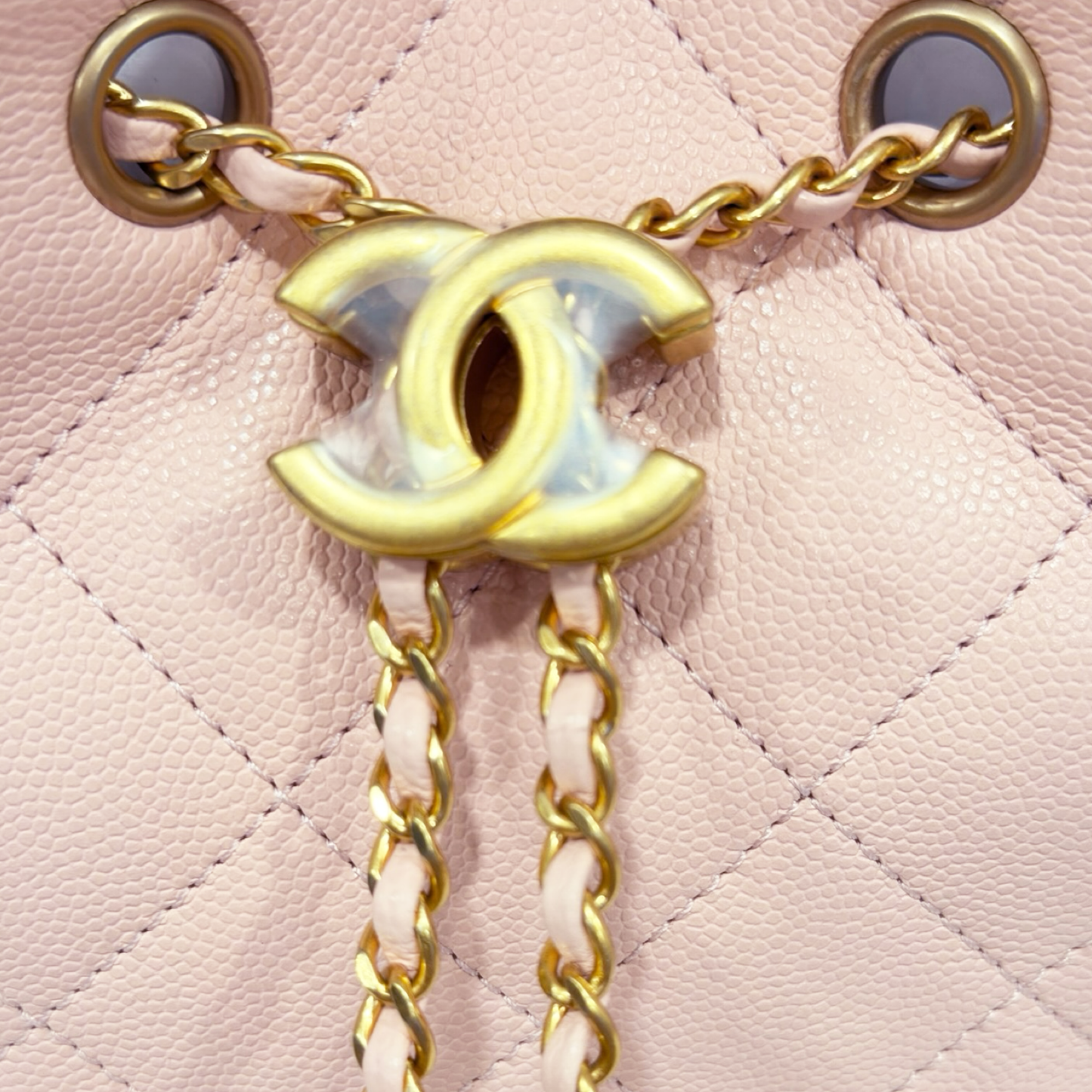 Chanel Quilted Caviar Small 25 Bag - GHW / Pink