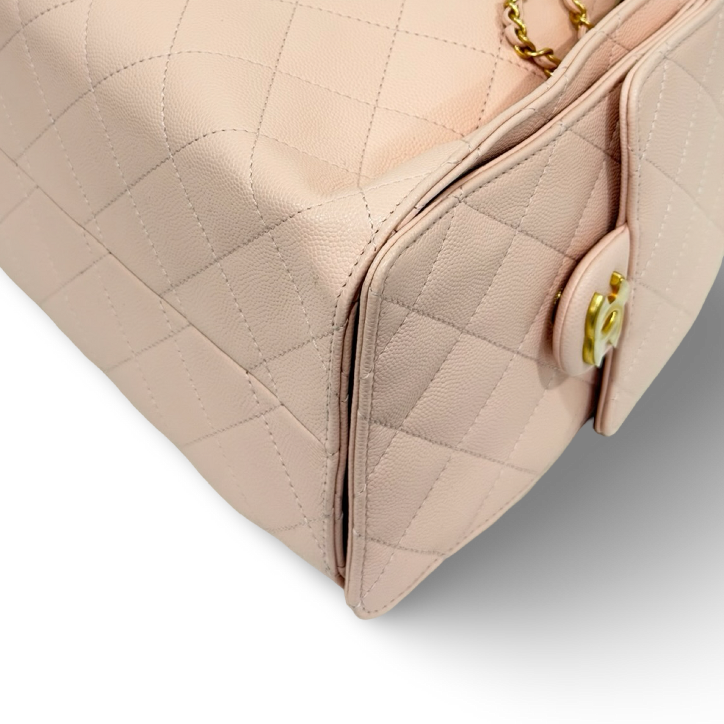 Chanel Quilted Caviar Small 25 Bag - GHW / Pink