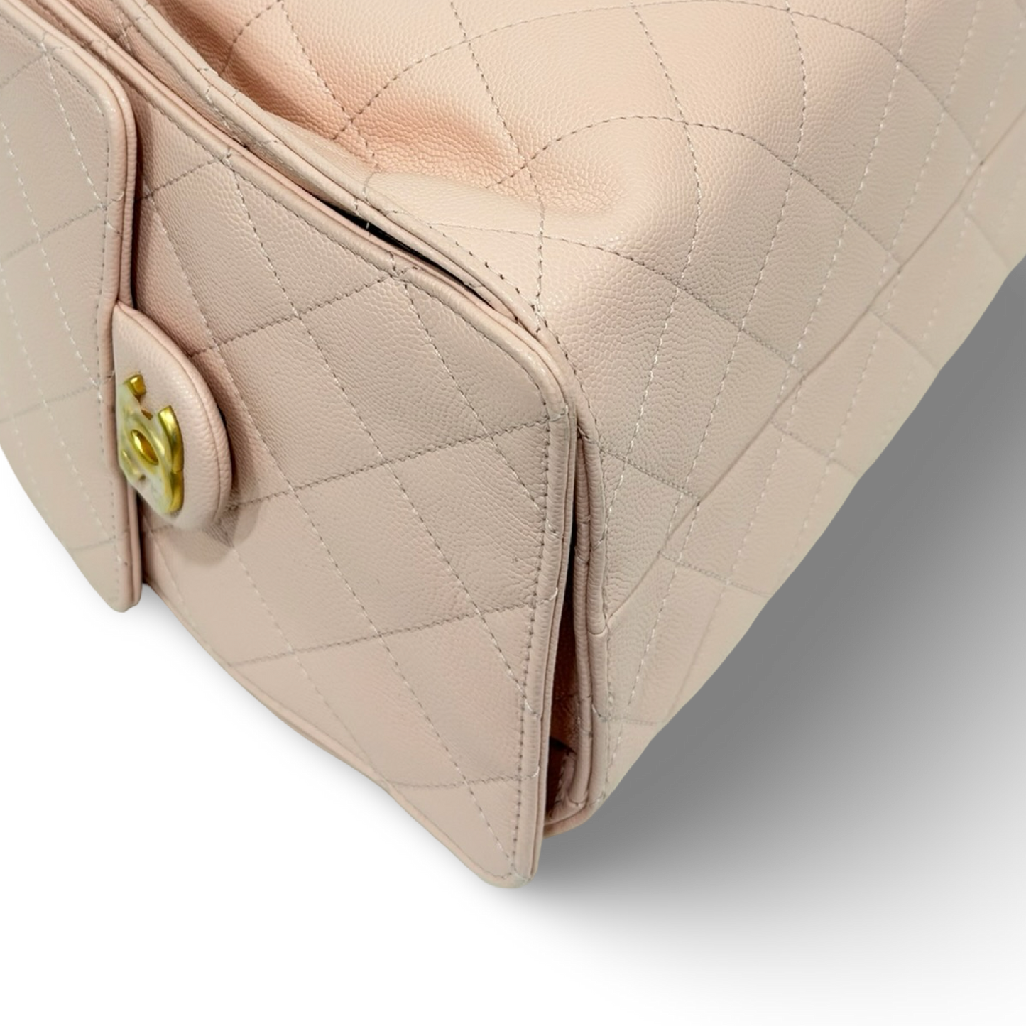 Chanel Quilted Caviar Small 25 Bag - GHW / Pink
