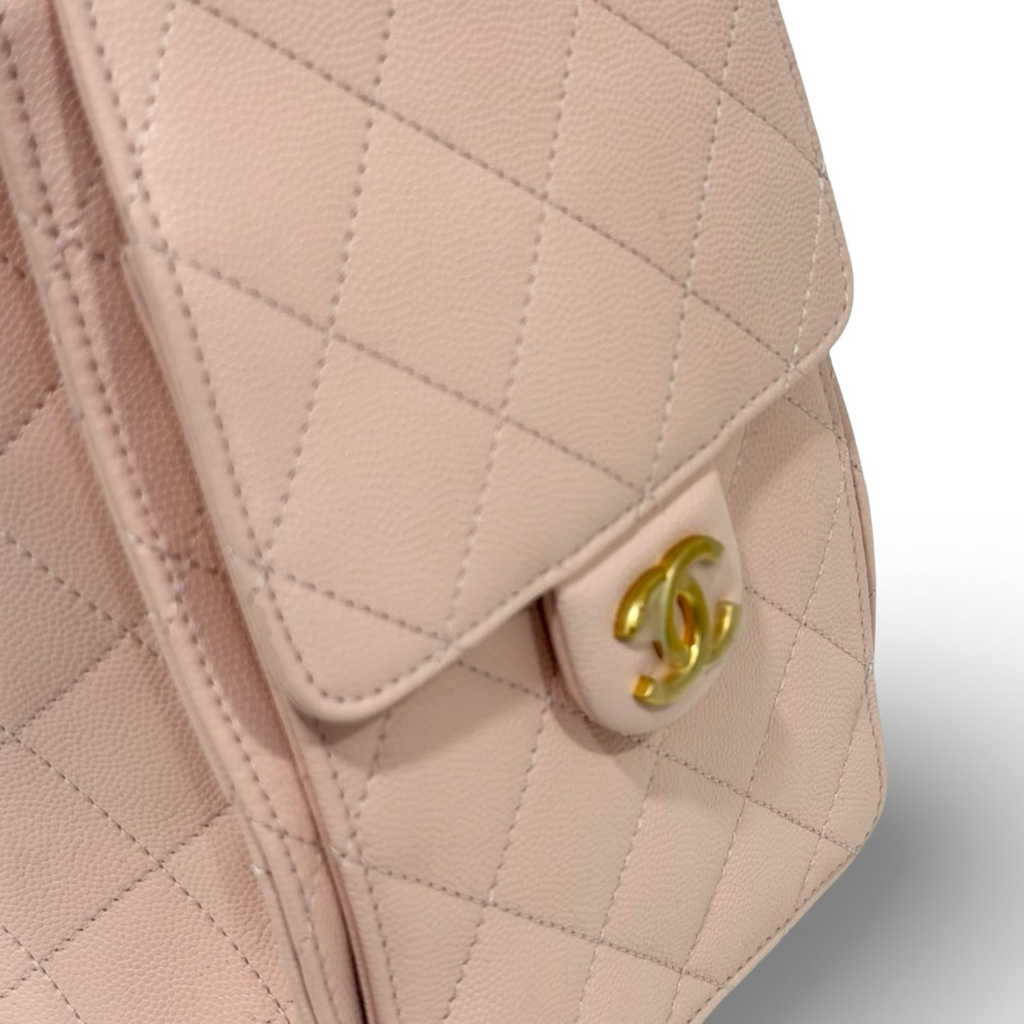 Chanel Quilted Caviar Small 25 Bag - GHW / Pink
