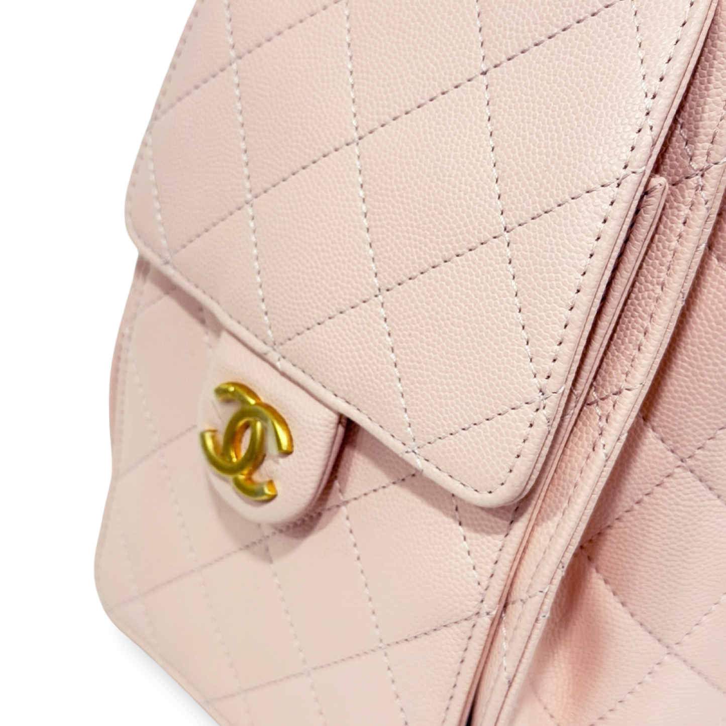 Chanel Quilted Caviar Small 25 Bag - GHW / Pink