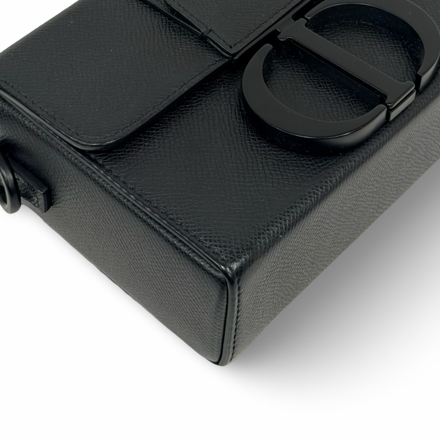 Dior Calfskin Ultra Matte 30 Montaigne Box Shoulder Bag - Black Metal / Black