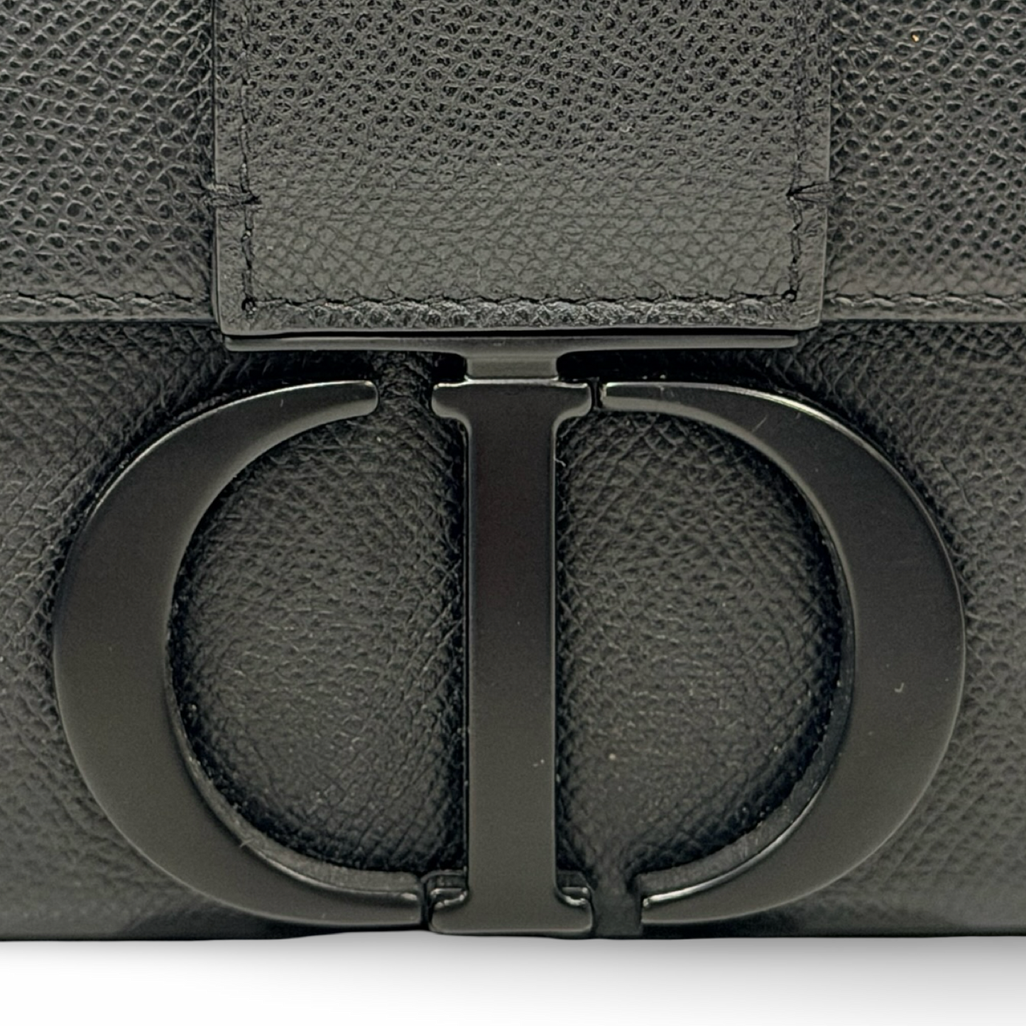 Dior Calfskin Ultra Matte 30 Montaigne Box Shoulder Bag - Black Metal / Black