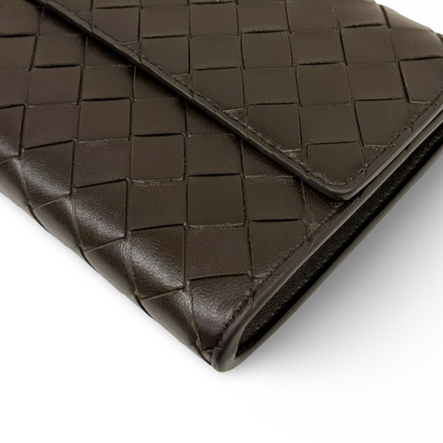 Bottega Veneta Andiamo Clutch - GHW / Chocolate