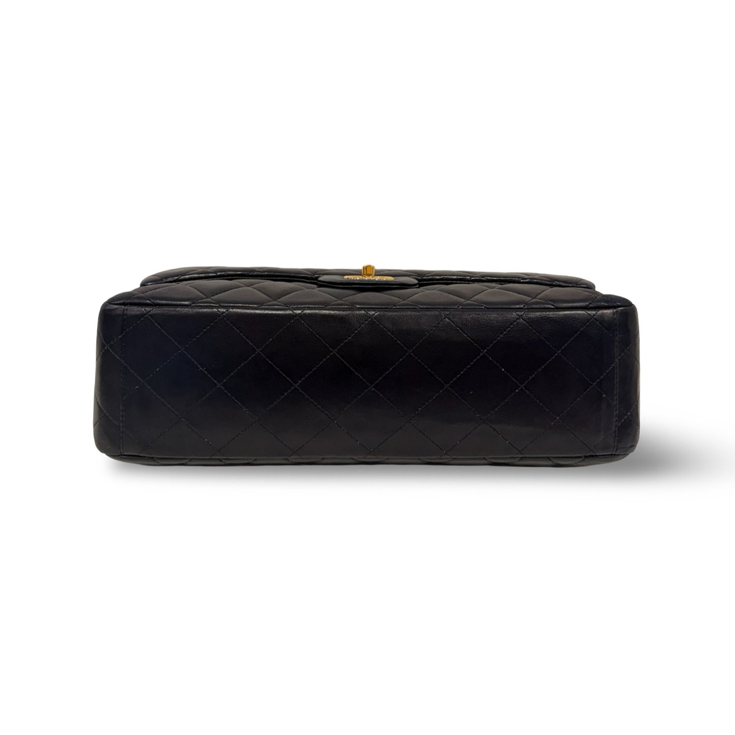 Chanel Quileted Lambskin Maxi Single Flap - GHW / Black