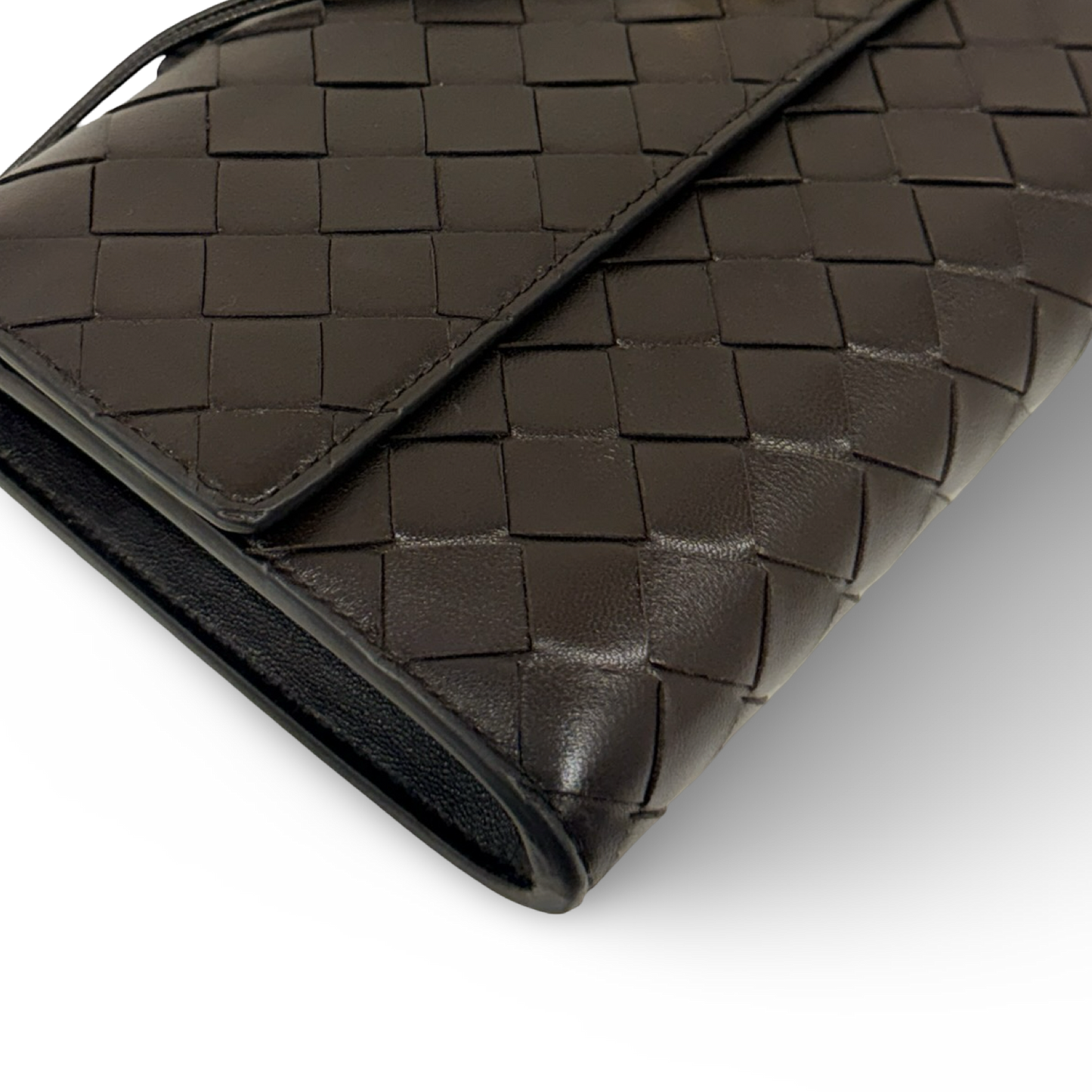 Bottega Veneta Andiamo Clutch - GHW / Chocolate