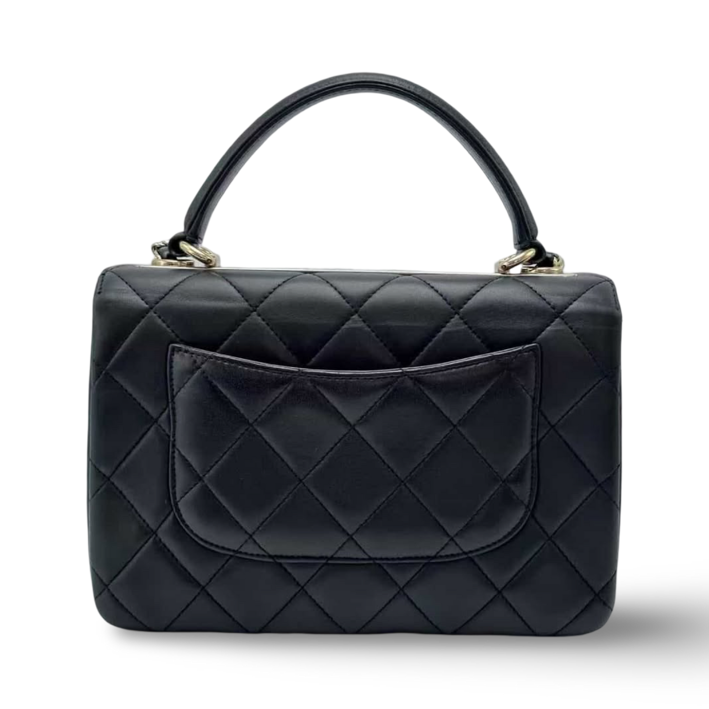 Chanel Quilted Lambskin Small Trendy Bag - GHW / Black