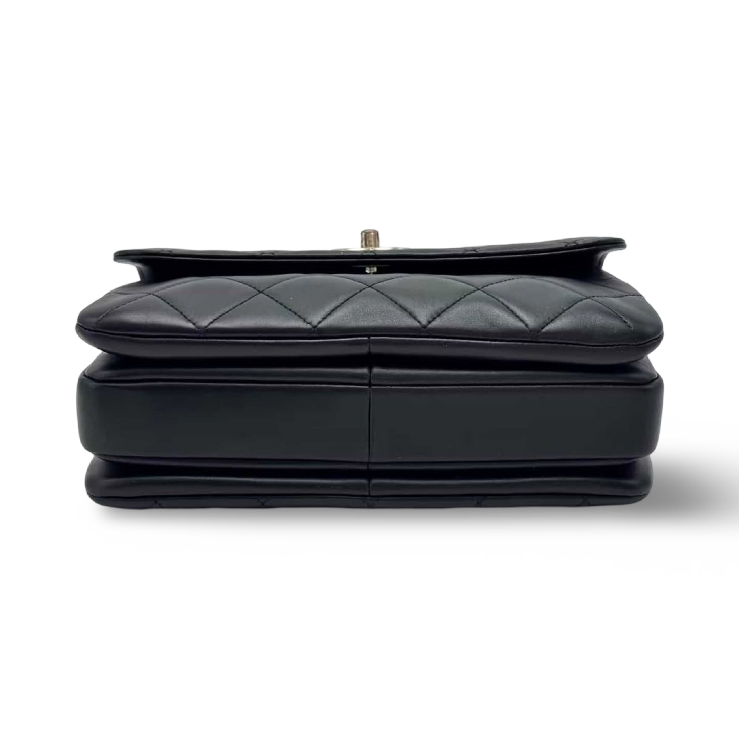 Chanel Quilted Lambskin Small Trendy Bag - GHW / Black