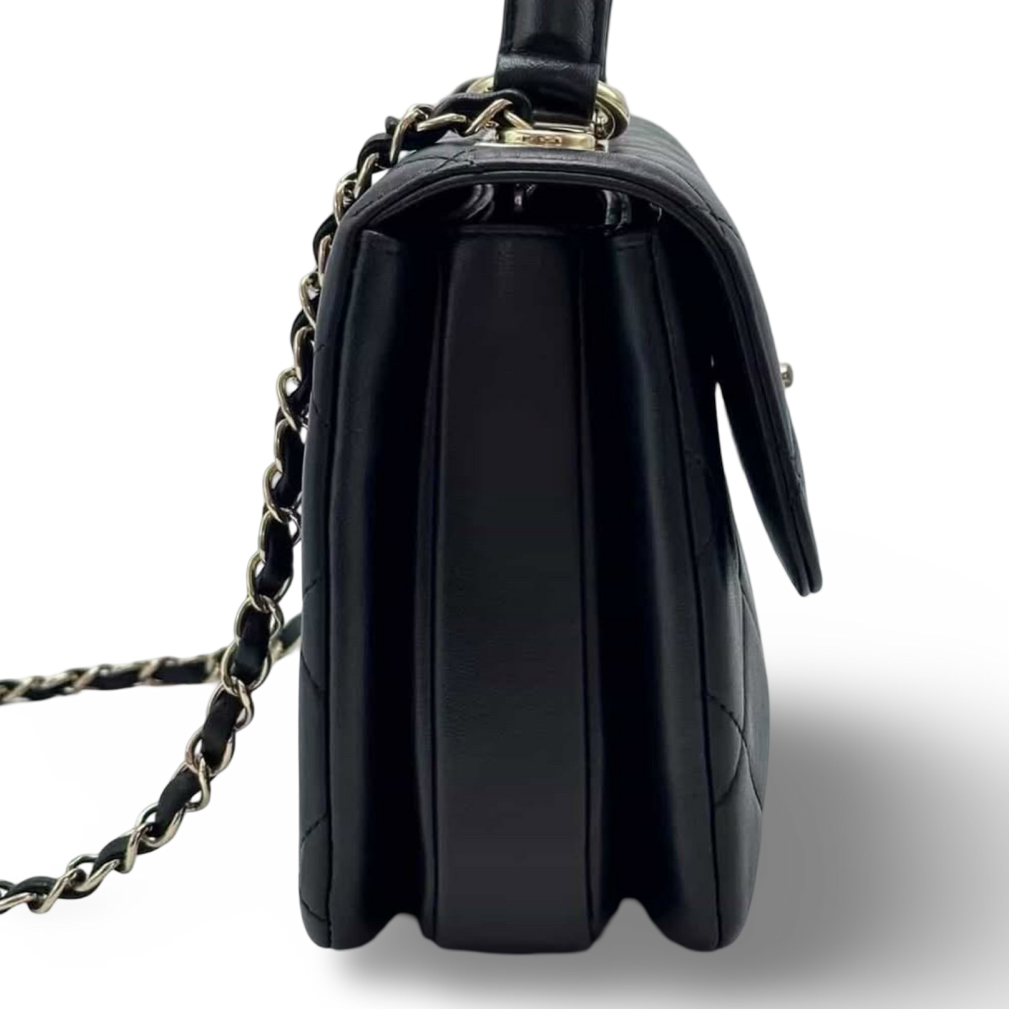 Chanel Quilted Lambskin Small Trendy Bag - GHW / Black