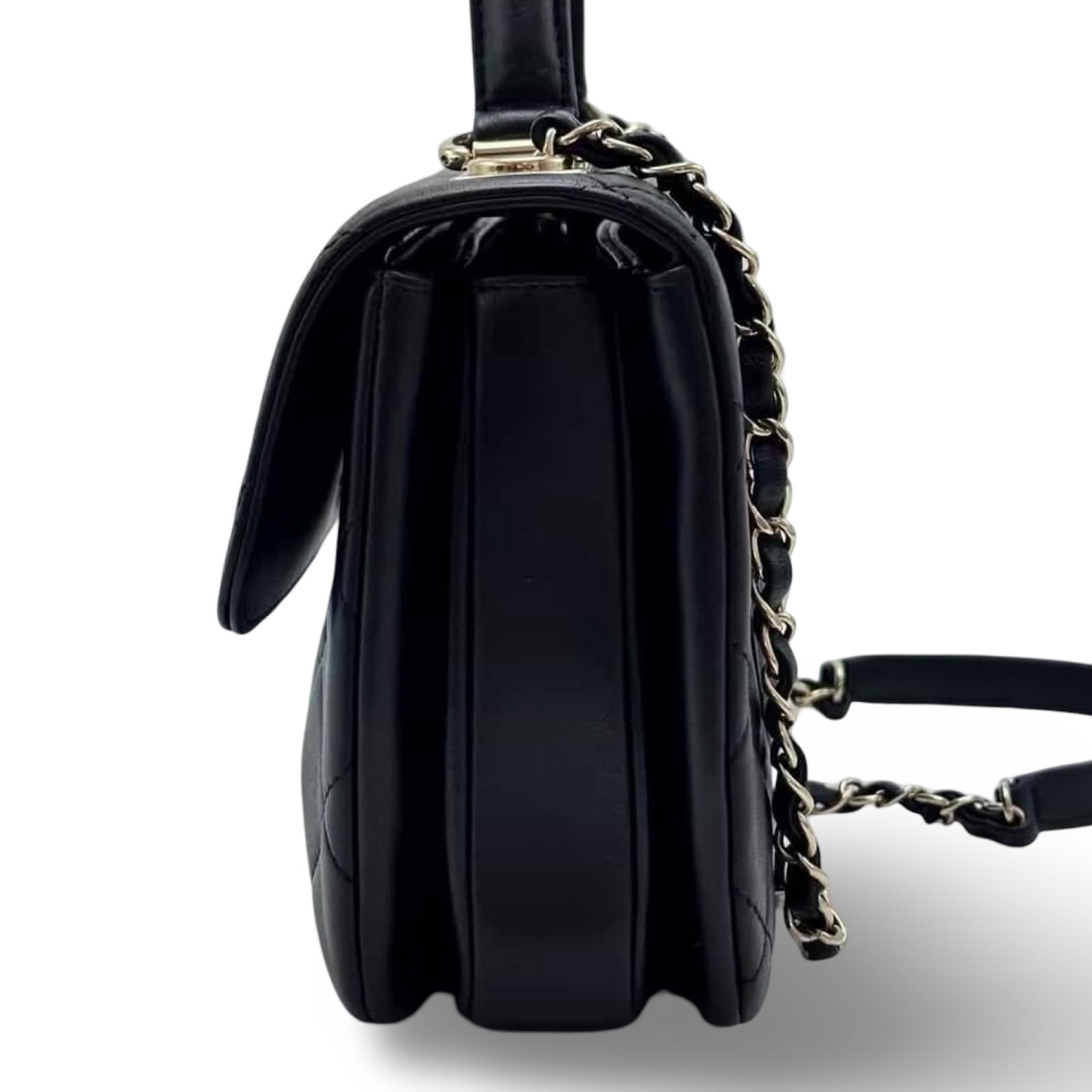 Chanel Quilted Lambskin Small Trendy Bag - GHW / Black