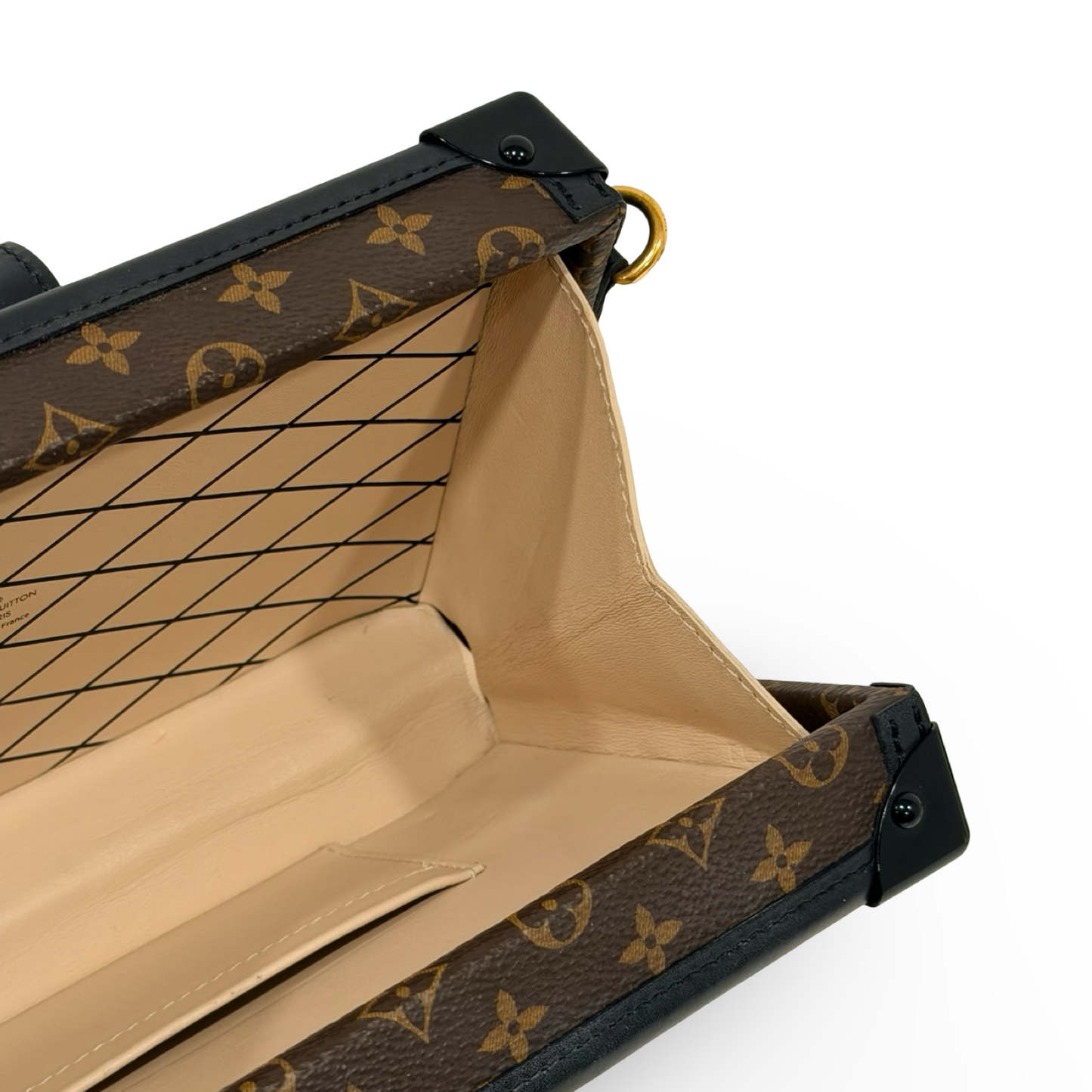 Louis Vuitton Monogram Petite Malle Bag - GHW / Brown