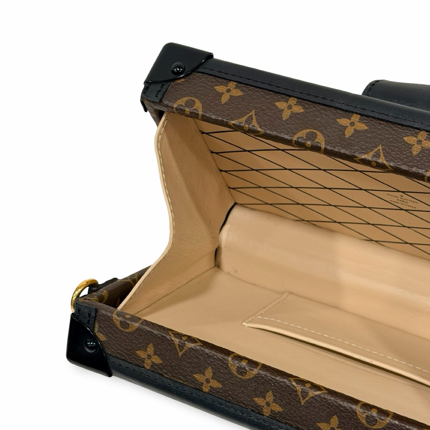 Louis Vuitton Monogram Petite Malle Bag - GHW / Brown