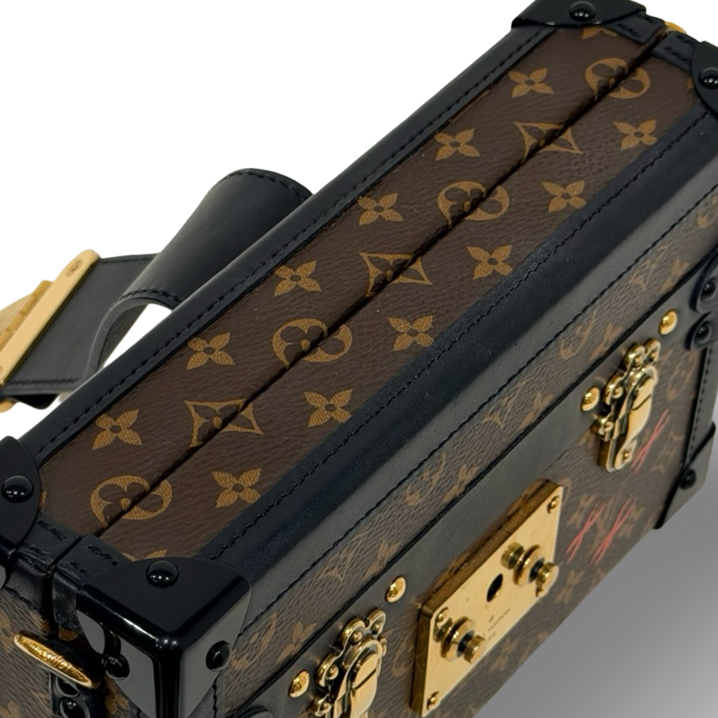 Louis Vuitton Monogram Petite Malle Bag - GHW / Brown