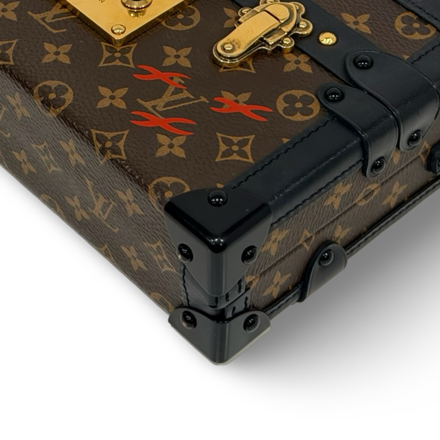 Louis Vuitton Monogram Petite Malle Bag - GHW / Brown