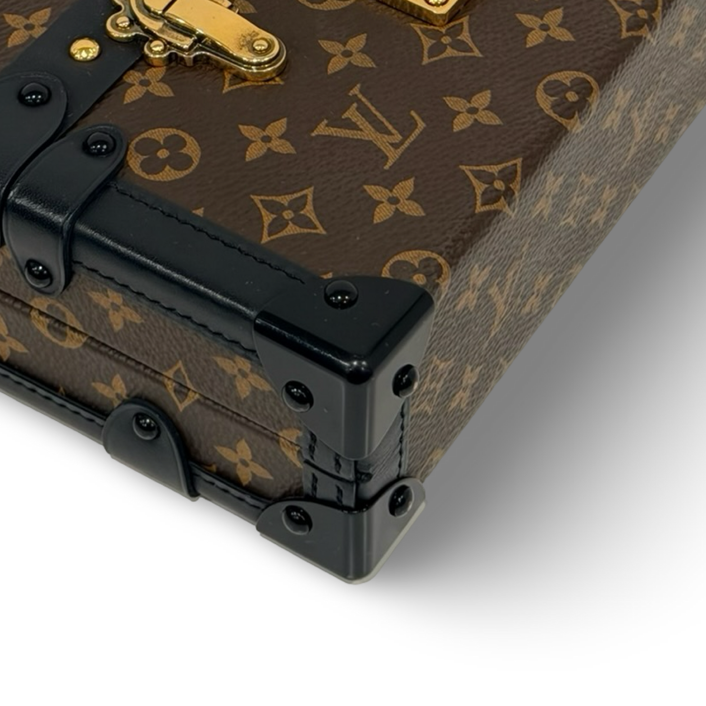 Louis Vuitton Monogram Petite Malle Bag - GHW / Brown