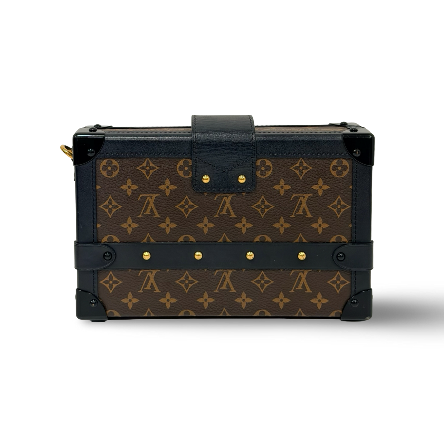 Louis Vuitton Monogram Petite Malle Bag - GHW / Brown