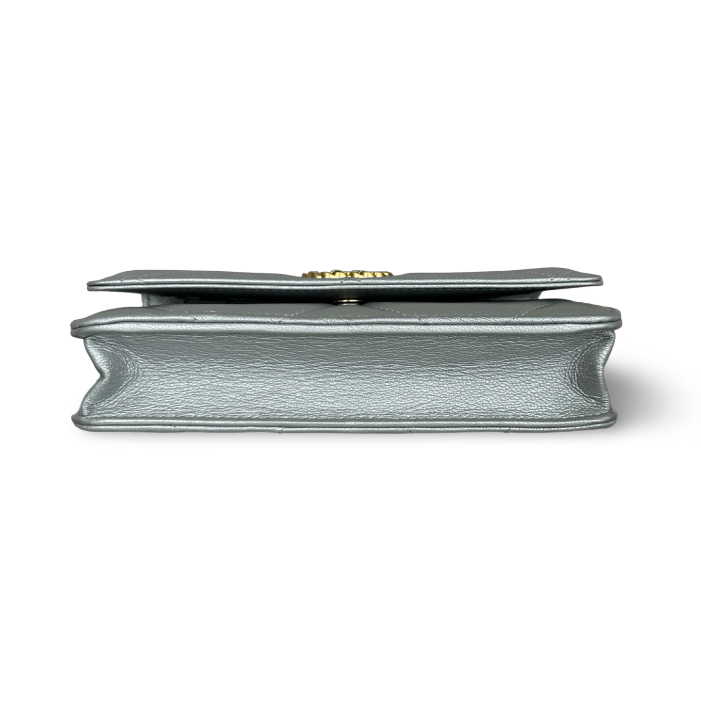 Chanel Quilted Lambskin 19 WOC - Gold and Silver Hardware Silver