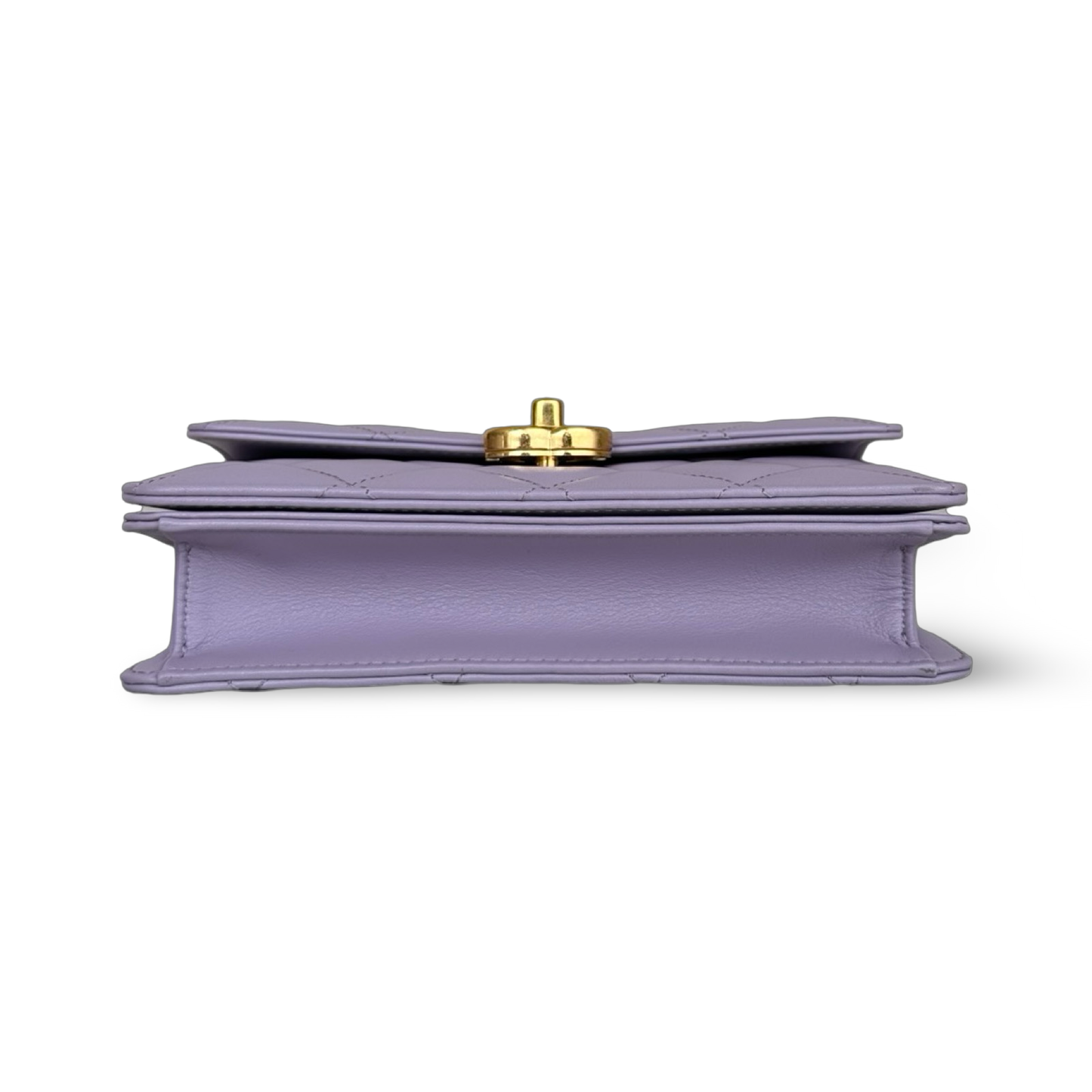 Chanel Classic Lambskin 24A Top handle Small Flap - GHW / Light Purple
