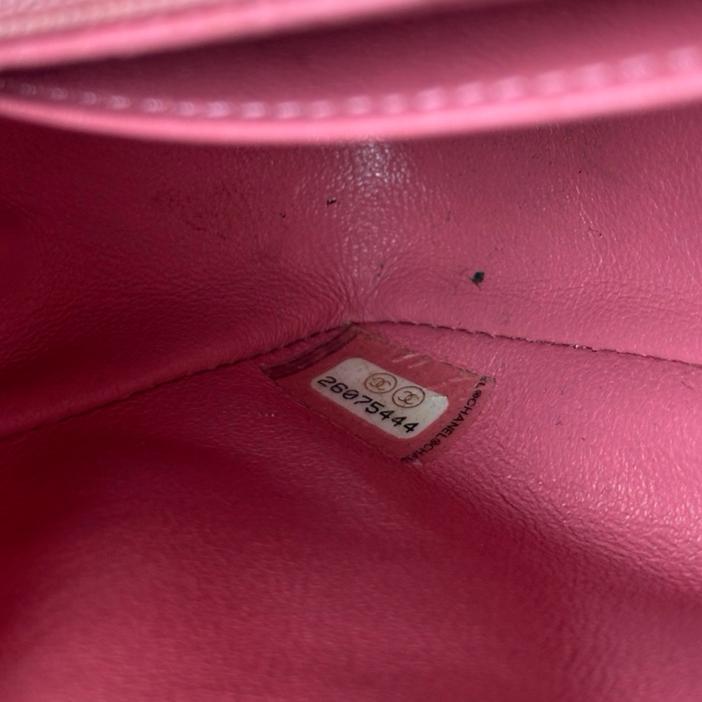 Chanel Classic Patent Rectangular Mini Single Flap - SHW / Peach Pink