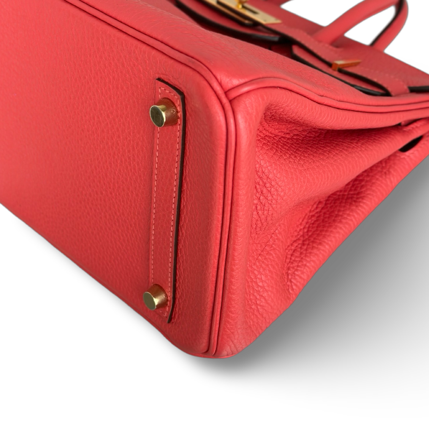 Hermes Togo Birkin 30 - Gold / Red