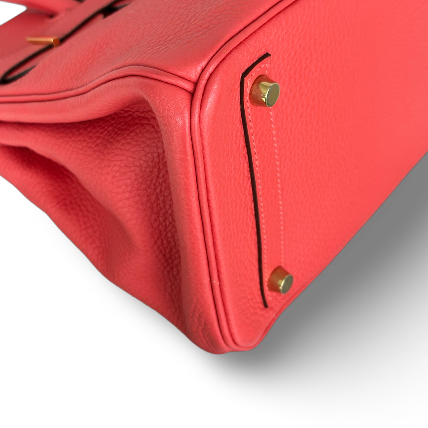 Hermes Togo Birkin 30 - Gold / Red