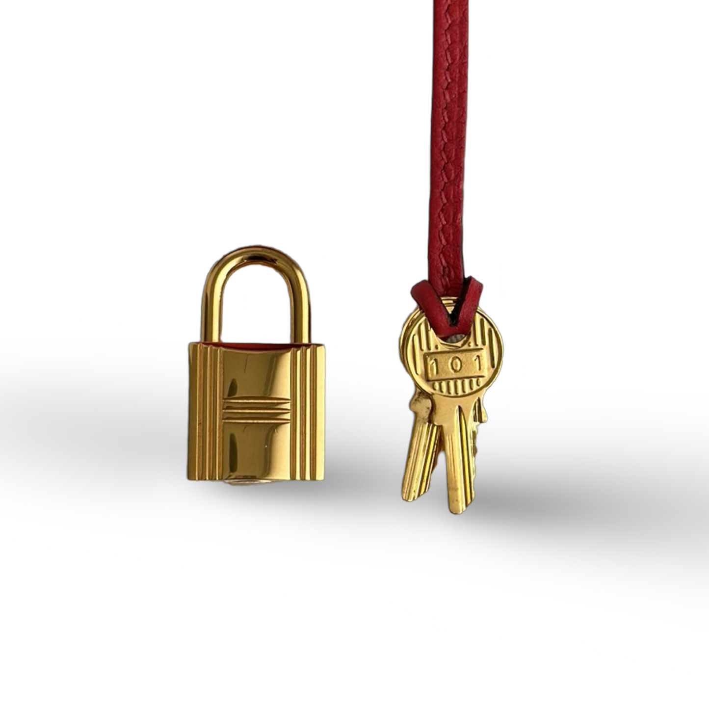 Hermes Togo Birkin 30 - Gold / Red