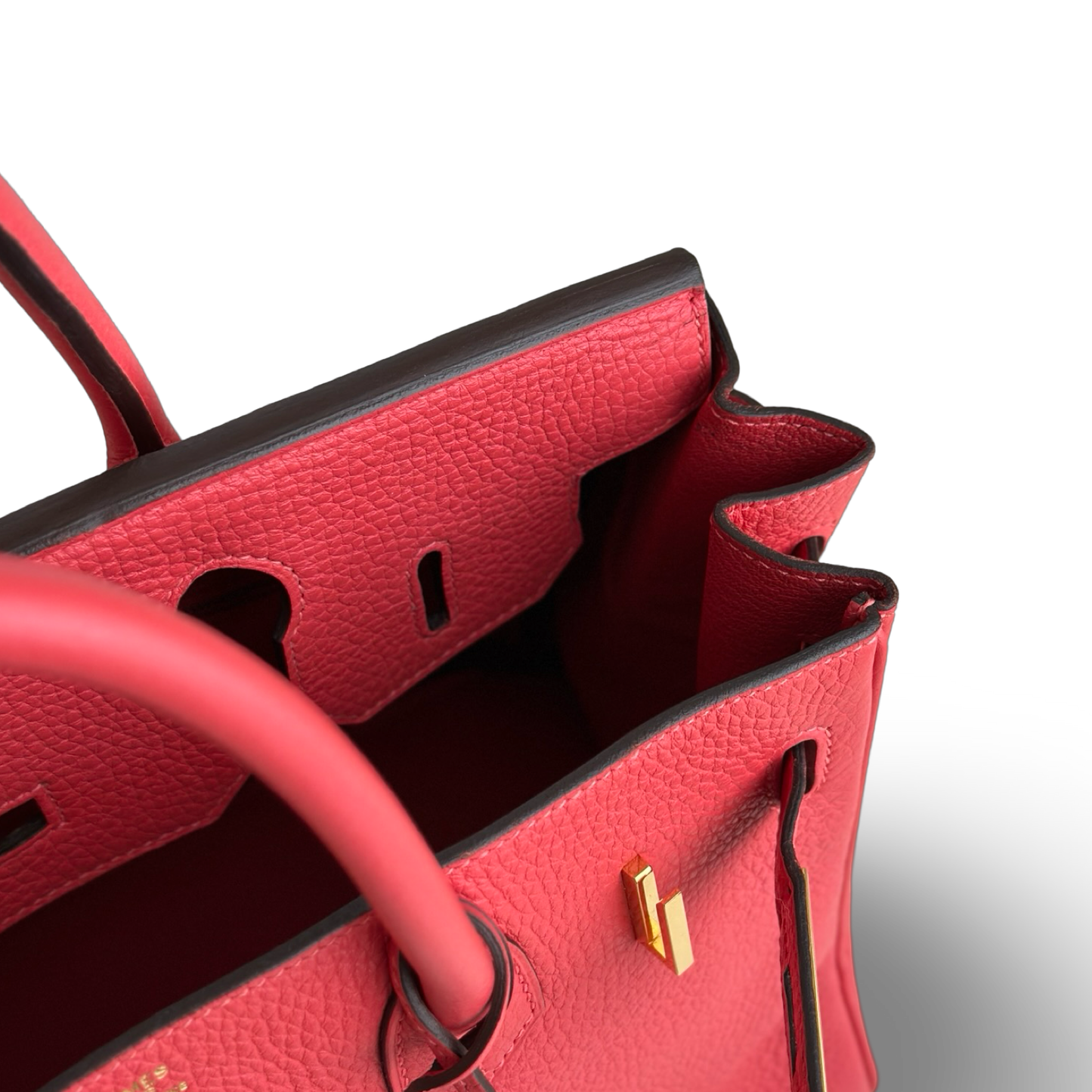 Hermes Togo Birkin 30 - Gold / Red