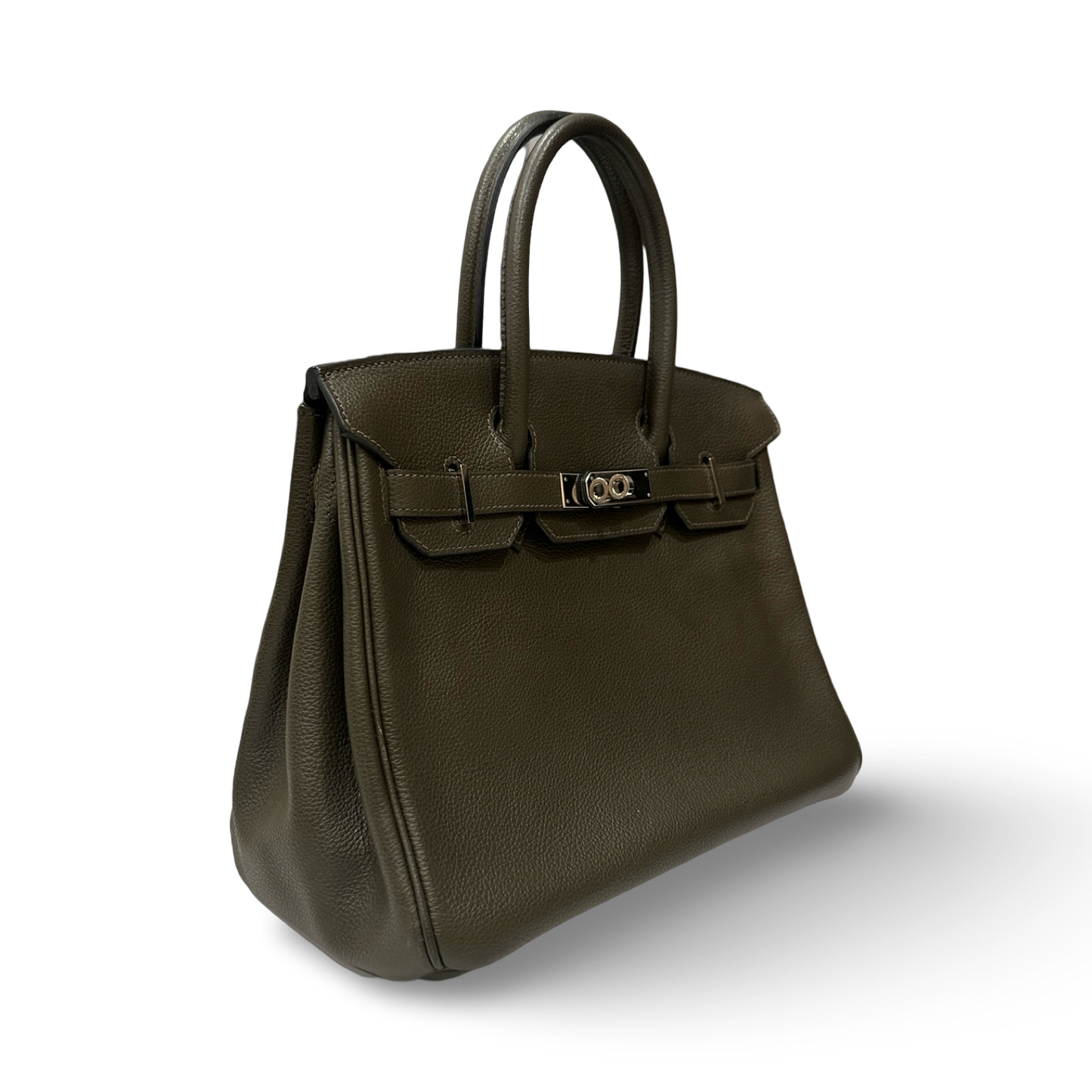 Hermes Togo Birkin 30 - Silver / Vert De Gris (O 15)
