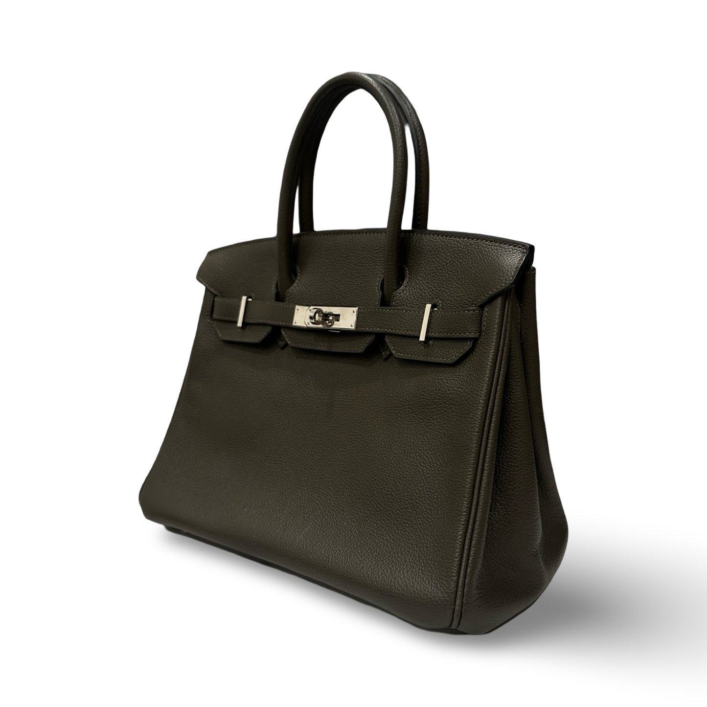 Hermes Togo Birkin 30 - Silver / Vert De Gris (O 15)