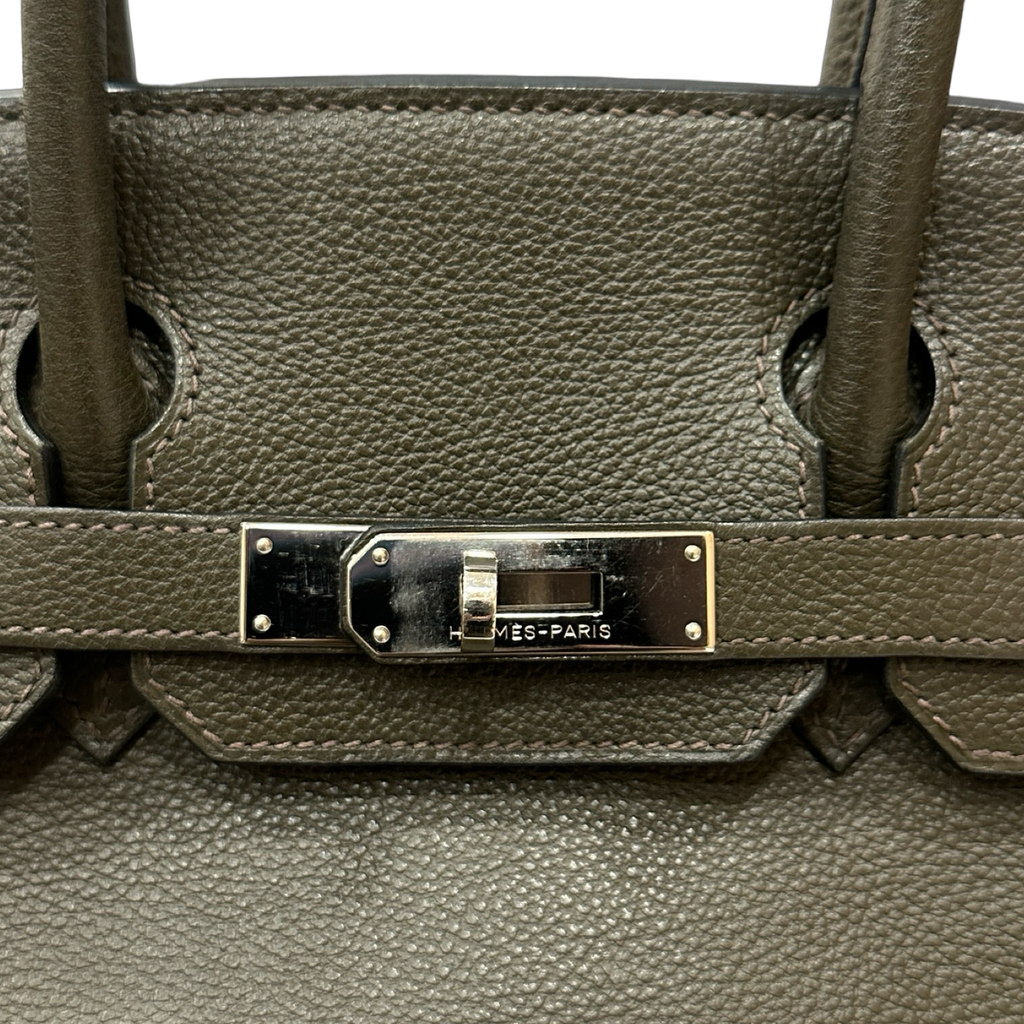 Hermes Togo Birkin 30 - Silver / Vert De Gris (O 15)