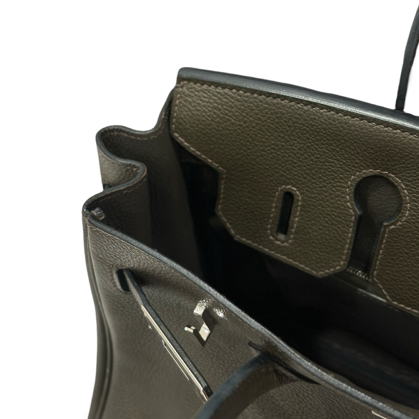 Hermes Togo Birkin 30 - Silver / Vert De Gris (O 15)