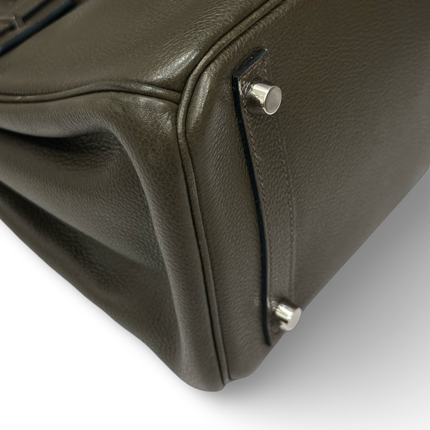 Hermes Togo Birkin 30 - Silver / Vert De Gris (O 15)