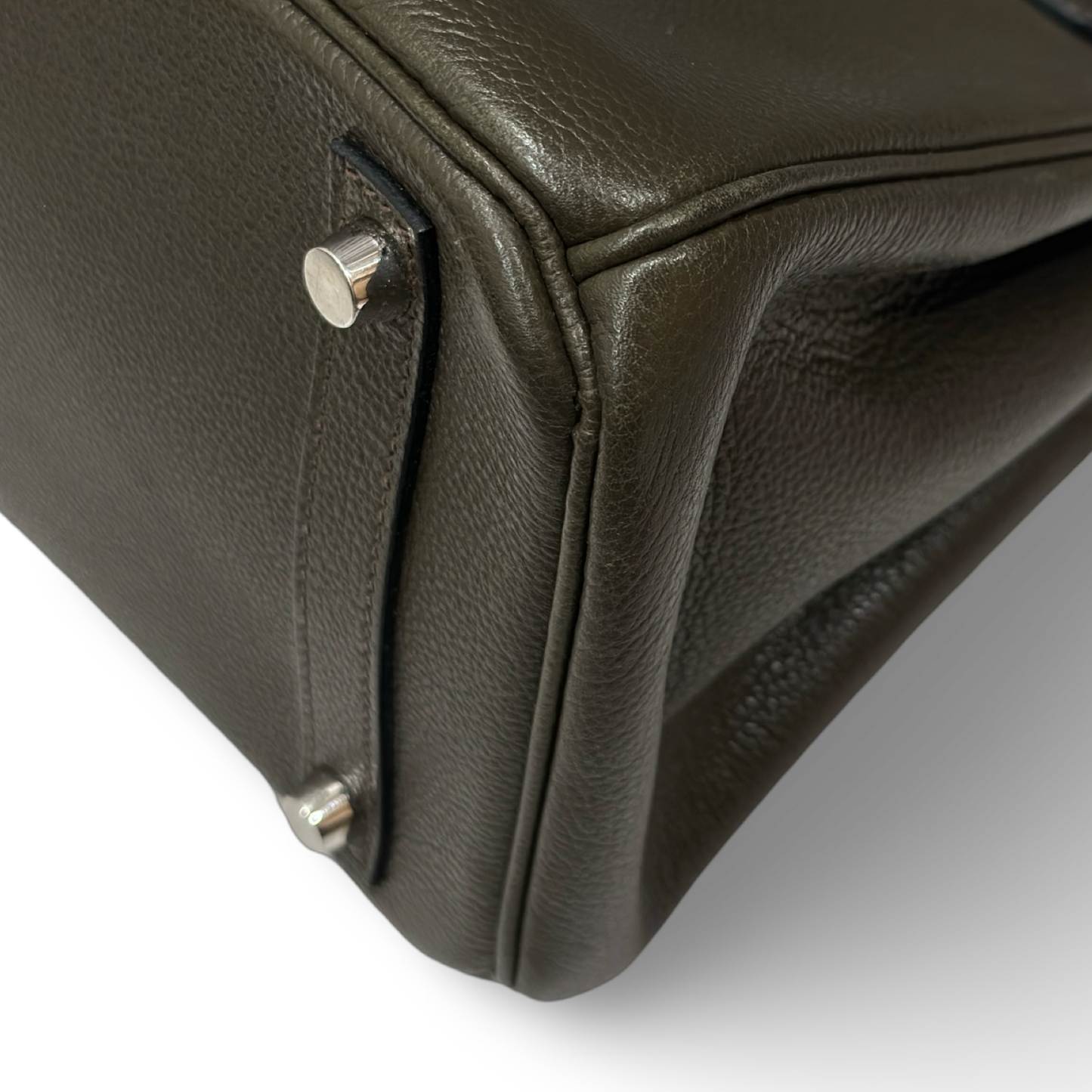 Hermes Togo Birkin 30 - Silver / Vert De Gris (O 15)