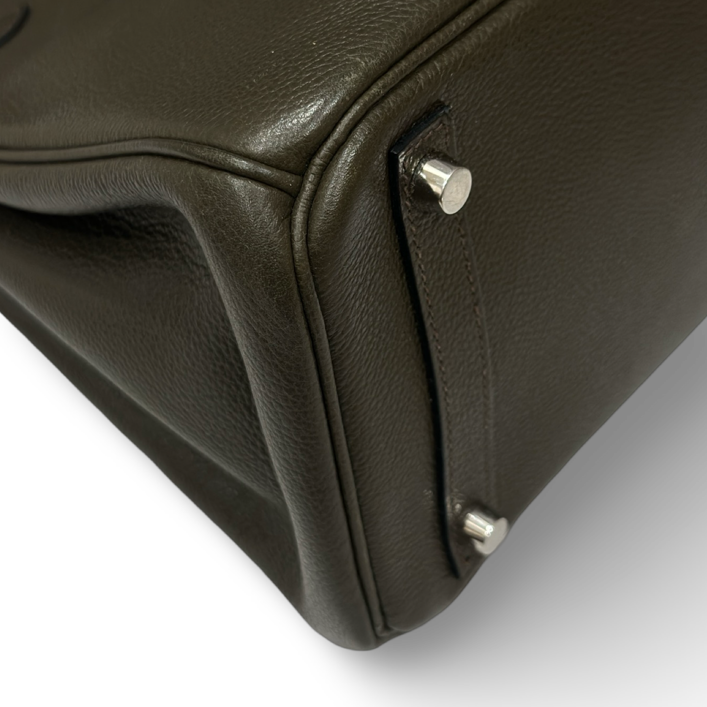 Hermes Togo Birkin 30 - Silver / Vert De Gris (O 15)
