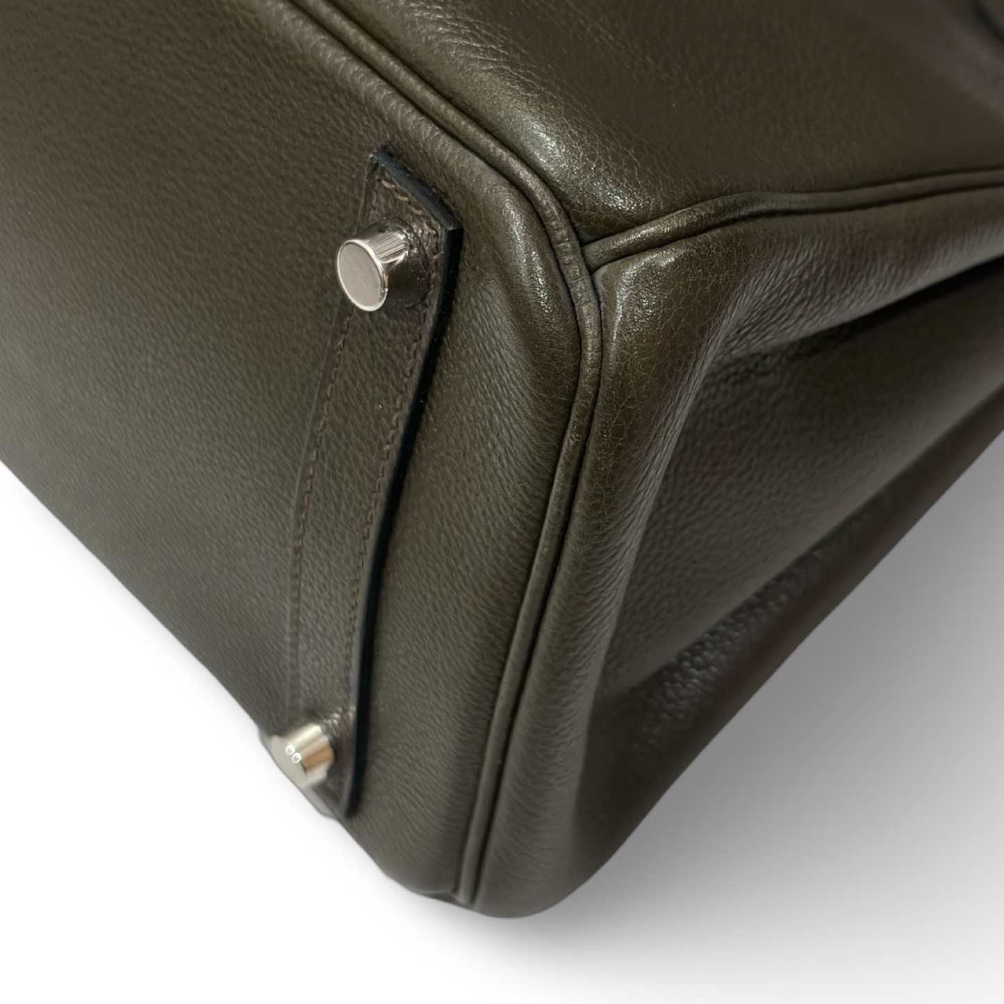 Hermes Togo Birkin 30 - Silver / Vert De Gris (O 15)