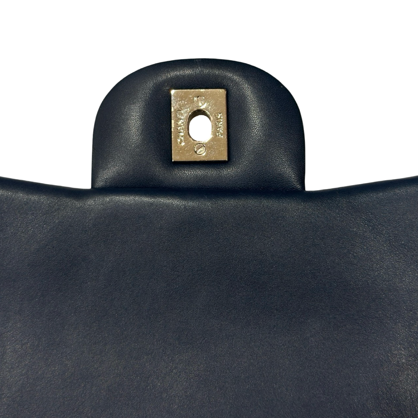 Chanel Classic Patent Maxi Double Flap - Dark Green Blue