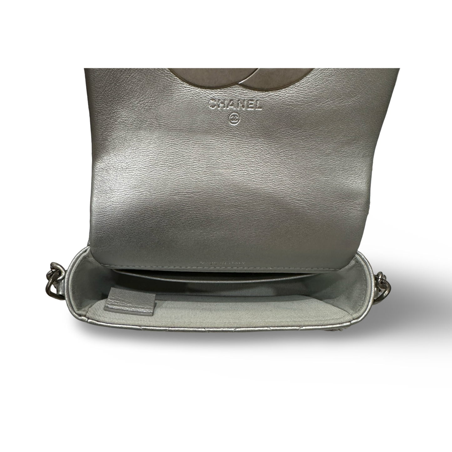 Chanel Metallic Mini Single Flap - SHW / Silver