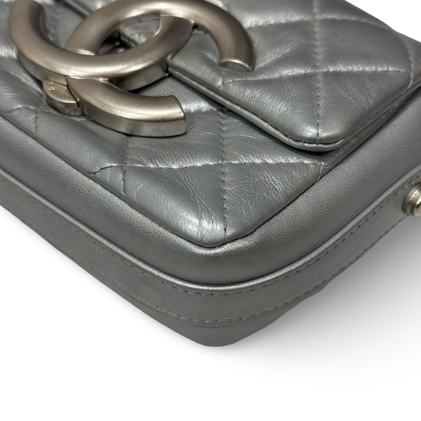 Chanel Metallic Mini Single Flap - SHW / Silver