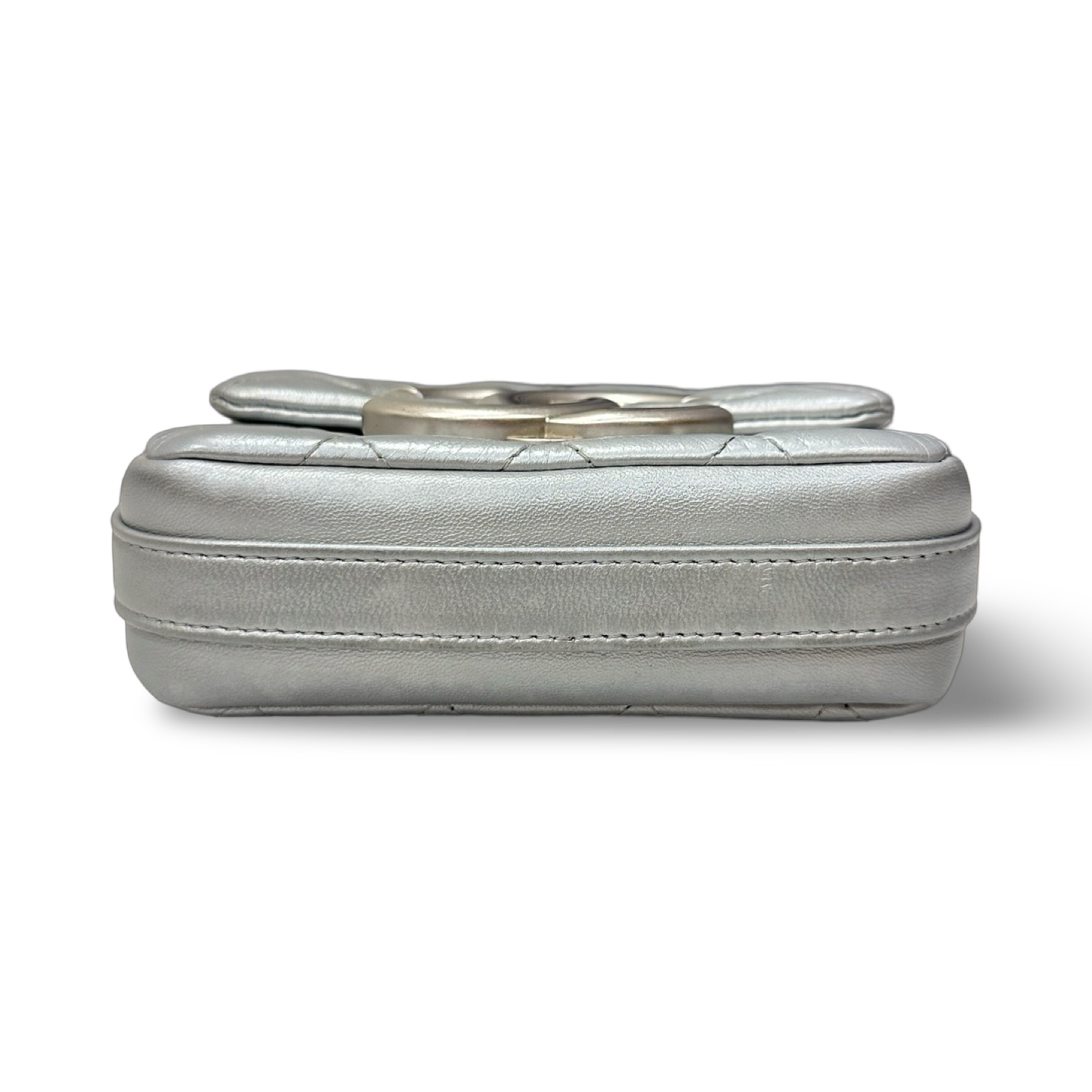 Chanel Metallic Mini Single Flap - SHW / Silver