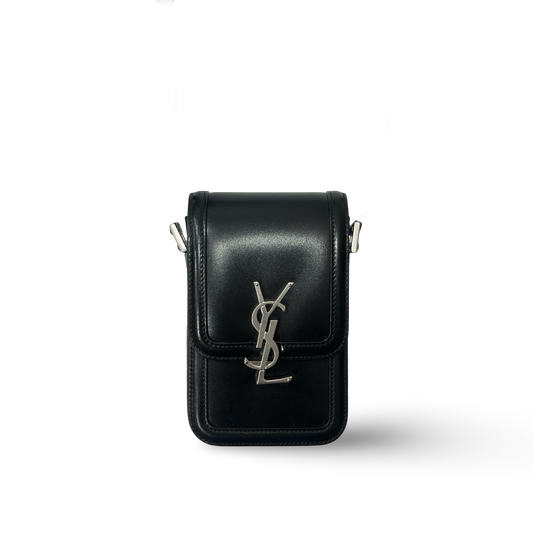 Saint Laurent Solferino Cross Body Bag - SHW / Black