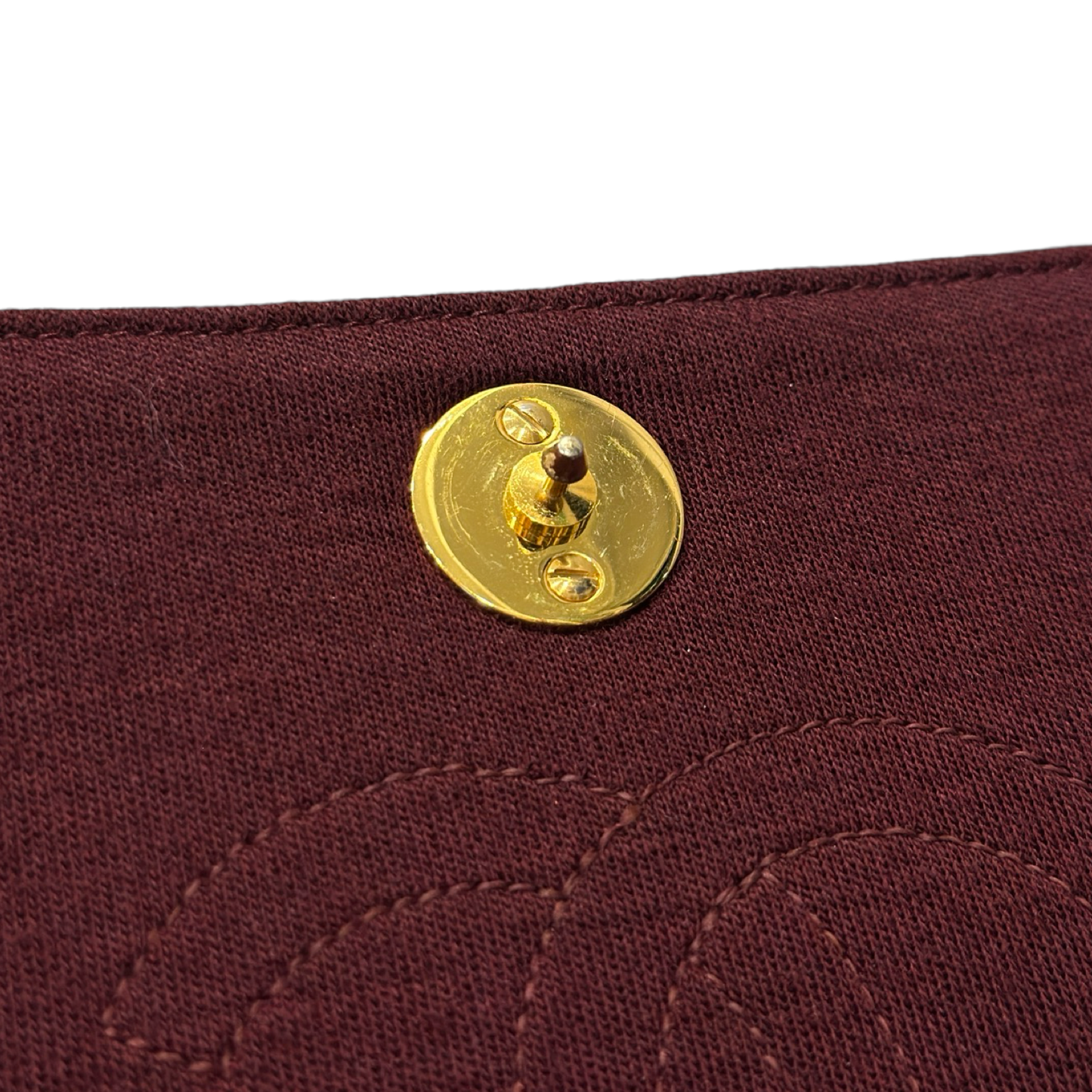 Chanel VIntage Quilted Fabric WOC - GHW / Burgundy