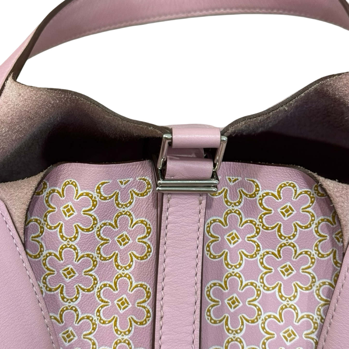 Hermes Lucky Printed Swift Pictoin 18 - SHW / Light Pink