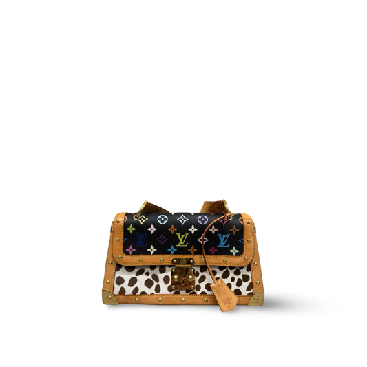 Louis Vuitton Monogram Multicolor Dalmatian Sac Rabat Bag - Black & White