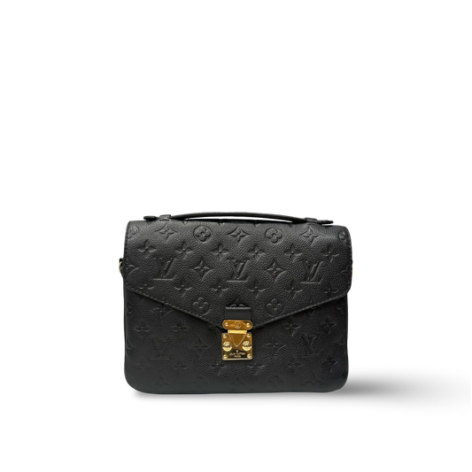 Louis Vuitton Monogram Empreinte Leather Pochette Métis - Black