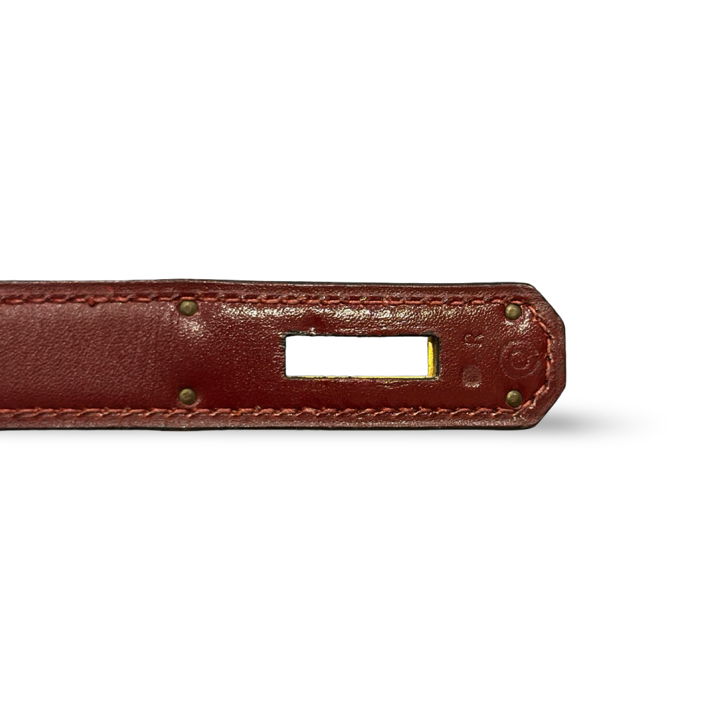 Hermes Vintage Kelly 32 Toile - GHW / Dark Red