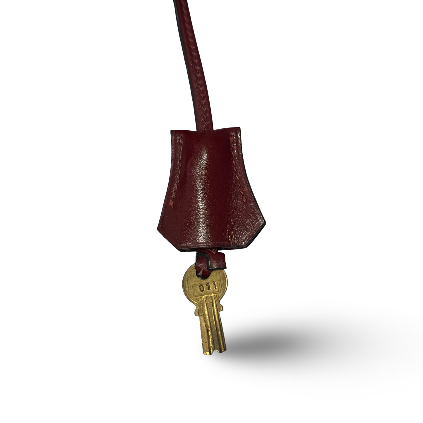 Hermes Vintage Kelly 32 Toile - GHW / Dark Red