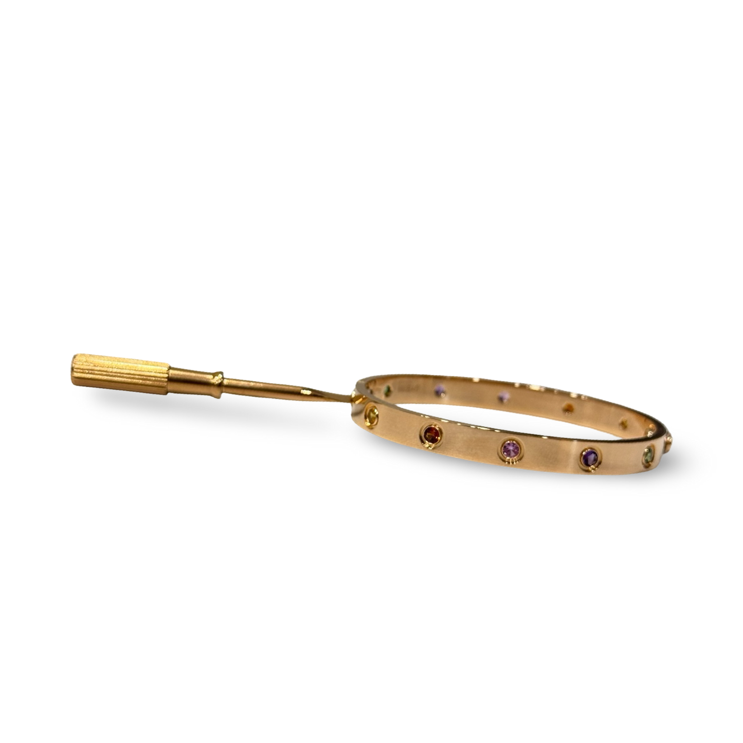 Cartier Love Bracelet 17 - Yellow Gold / Rainbow