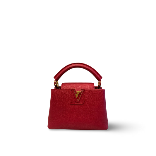 Louis Vuitton BB Capucines Bag - GHW / Red