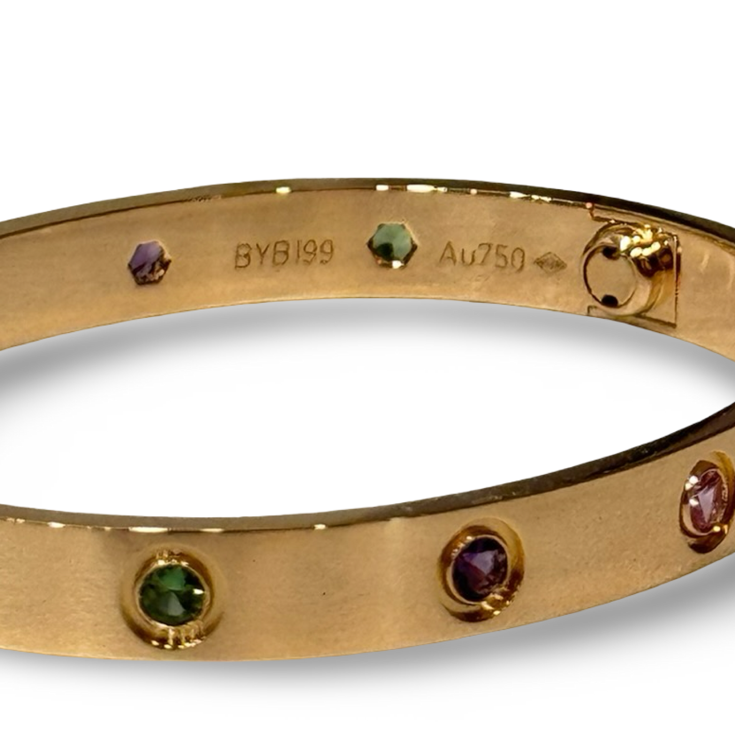 Cartier Love Bracelet 17 - Yellow Gold / Rainbow