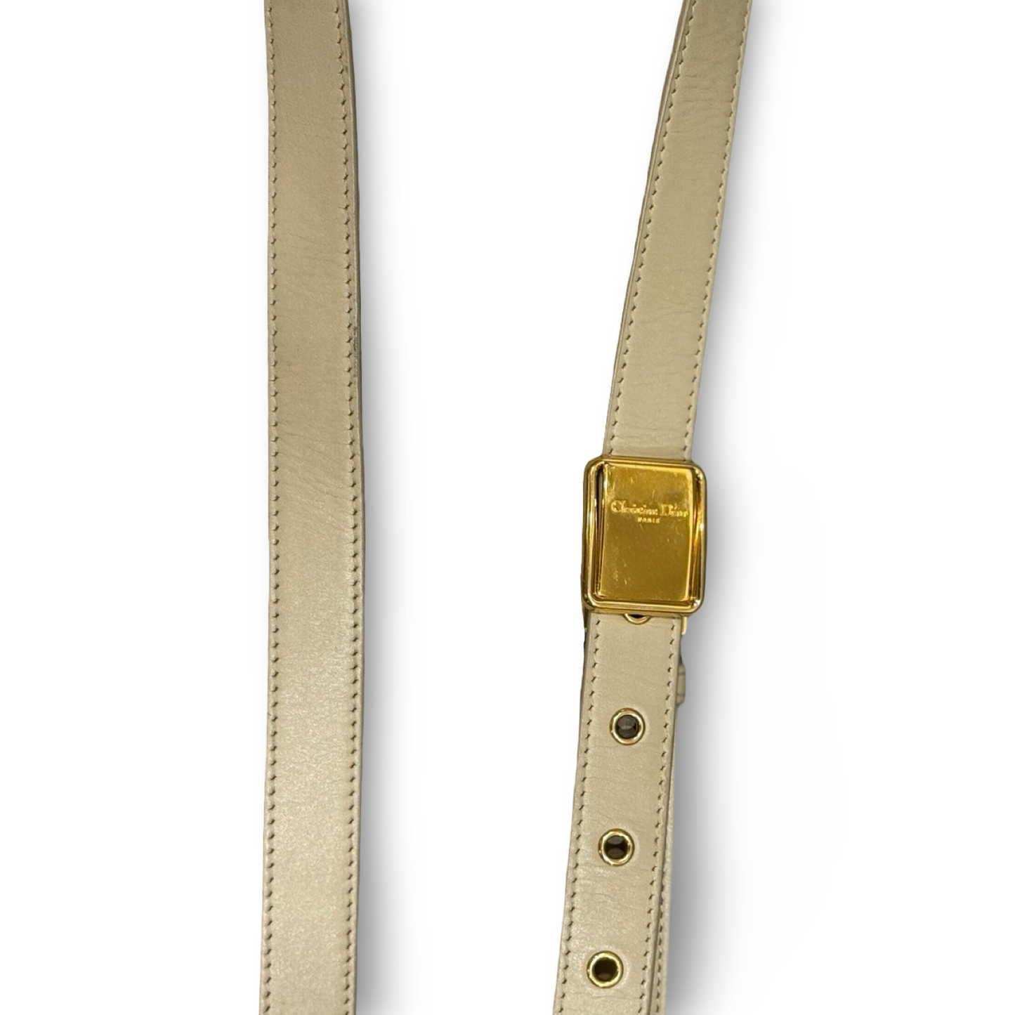 Dior Calfskin Medium Bobby Flap - GHW / Beige